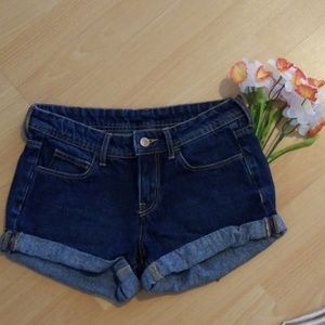 H&M Skinny low waist Denim shorts